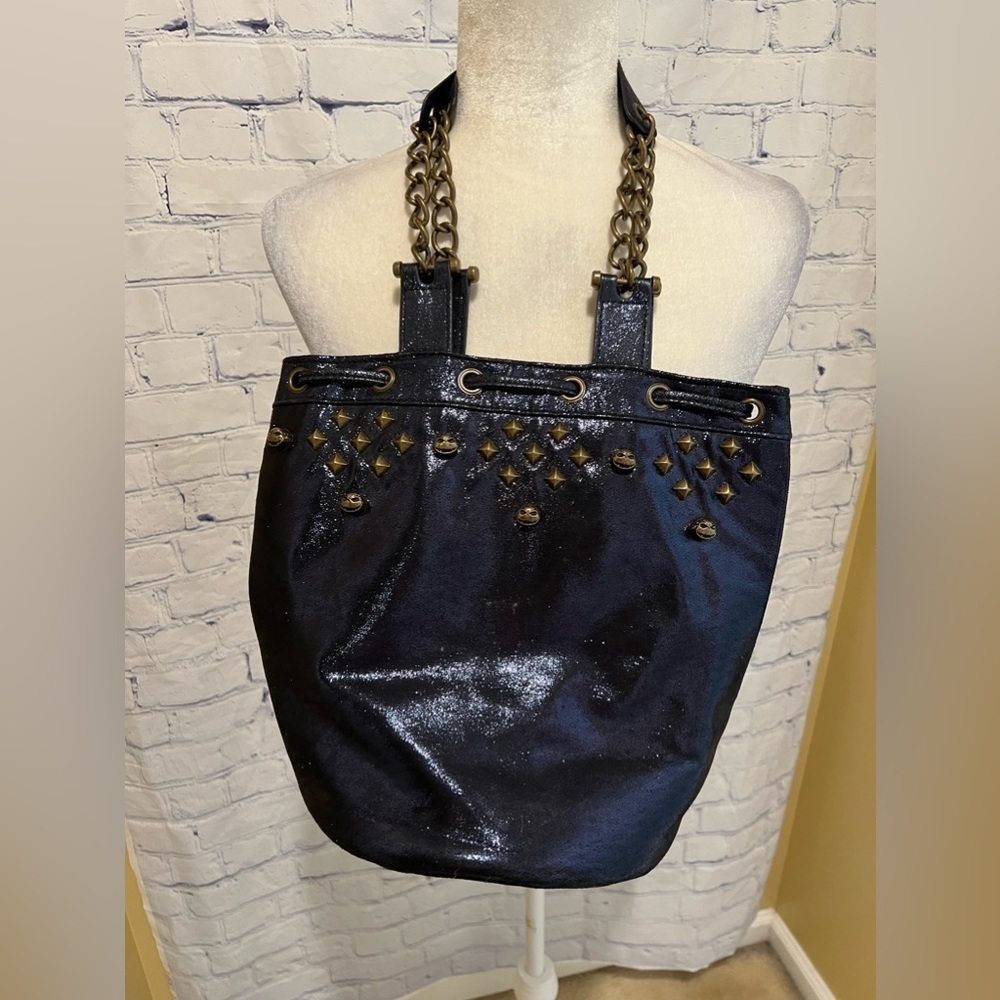 The Nightmare Before Christmas Womens Bucket Bag Glitter Indigo - Picture 4 of 11